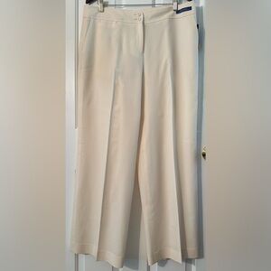 PENDLETON 16 Pet. Virgin Wool Winter White Flat Front Straight Leg Relaxed Thigh